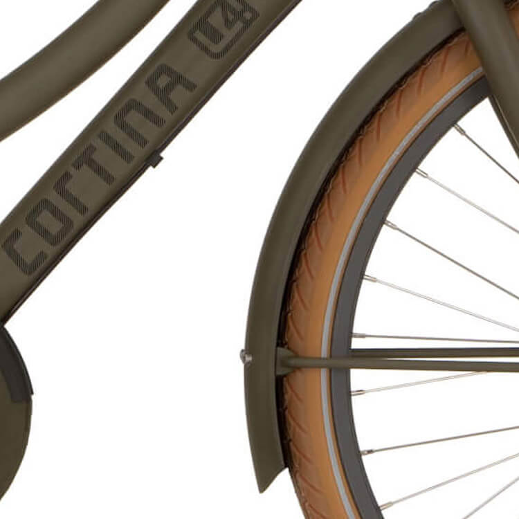 Fietsuniek Cortina V Spatb 24 U4 Dark Olive Matt fietsuniek kopen in de aanbieding