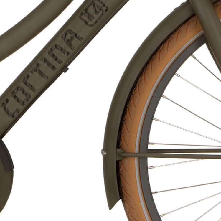 Fietsuniek Cortina V Spatb 26 U4 Dark Olive Matt fietsuniek kopen in de aanbieding