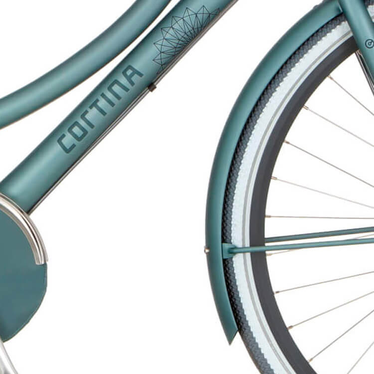 Fietsuniek Cortina V Spatb 28 U4 Opal Green Matt fietsuniek kopen in de aanbieding