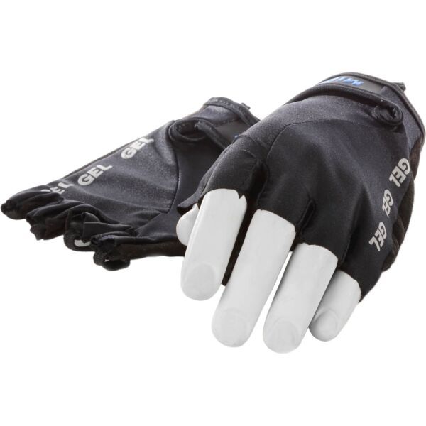 Mirage handschoen vingerloos Lycra gel zwart M