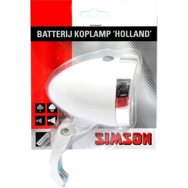 Simson koplamp Holland batterij