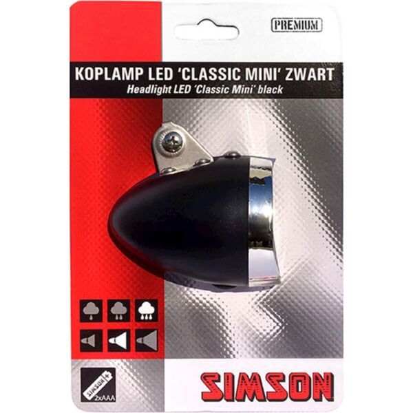 Simson koplamp Classic Mini batterij 4 lux