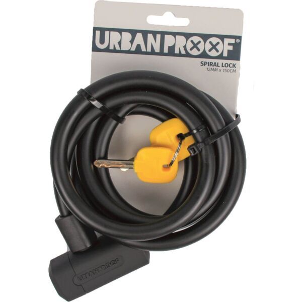 Urban Proof kabelslot 12mm 150cm zwart