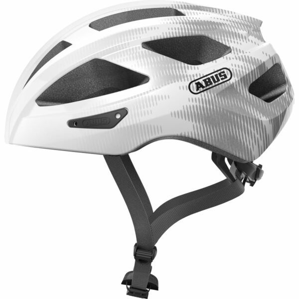Abus helm Macator white silver S