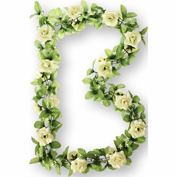 Basil bloemslinger rozen wit