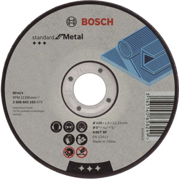 Bosch Professional Bosch Prof doorslijpschijf recht metaal 125 mm