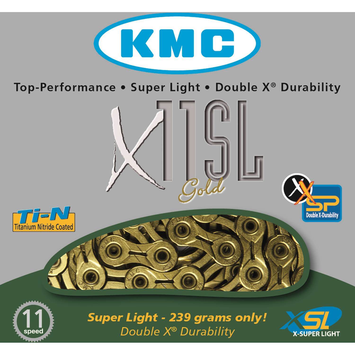 Fietsuniek Kmc Kett X11 Sl Ti N Gd fietsuniek kopen in de aanbieding