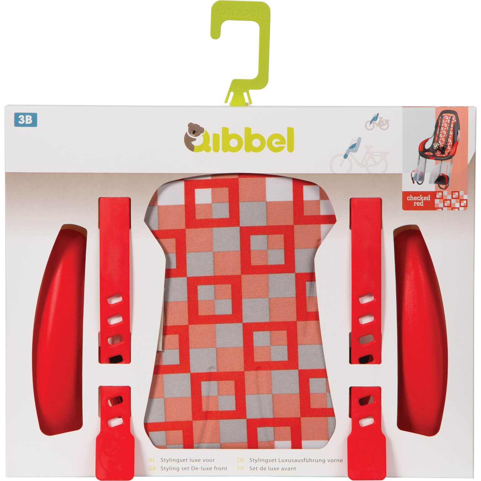 Qibbel Stylingset Luxe V Checked Rd qibbel kopen in de aanbieding Qibbel Stylingset Luxe V Checked Rd qibbel kopen in de aanbieding