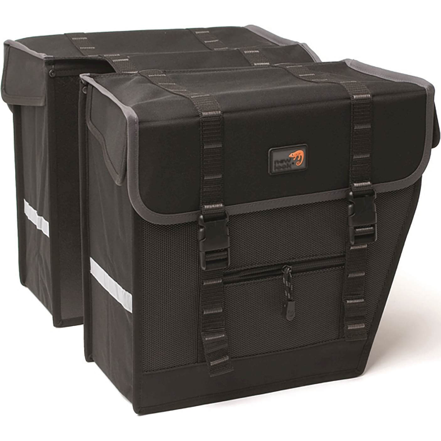 Fietsuniek New Looxs Dubbele Fietstas 100 Maxi Zwgrs fietsuniek kopen in de aanbieding