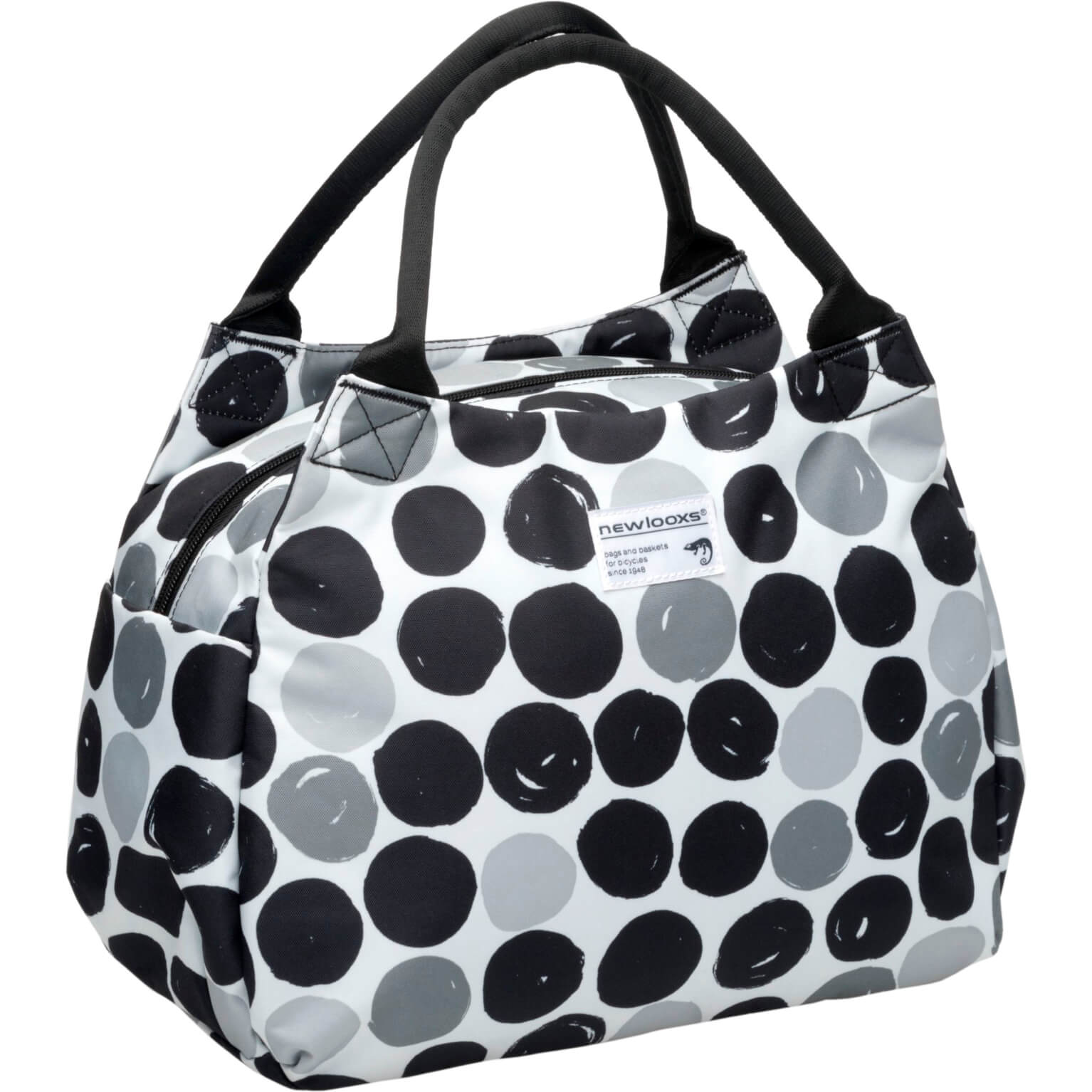 Fietsuniek New Looxs Handtas Tosca Midi Kf Dots Zwart fietsuniek kopen in de aanbieding
