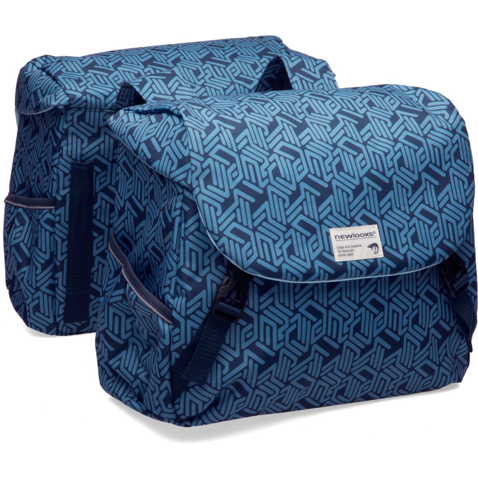Fietsuniek New Looxs Tas Mondi Joy Dubbel Linea Blauw fietsuniek kopen in de aanbieding